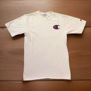 2 of CHAMPION Men's T Shirt Tee White Heavy Authentic Sportswear Size Small